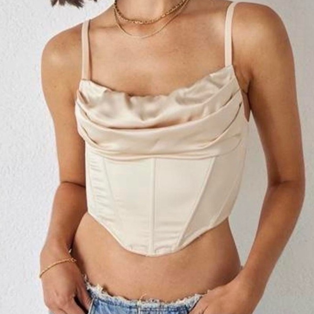 Urban Outfitters Satin Cami - Champagne
